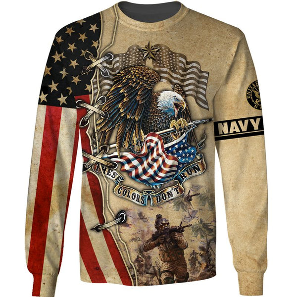 Mullbo These Colours Don't Run Navy Veteran - VVT8482