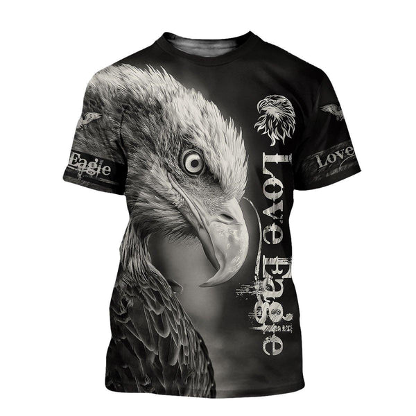 Mullbo Love Eagle All 3D All Over Printed Shirts For Men