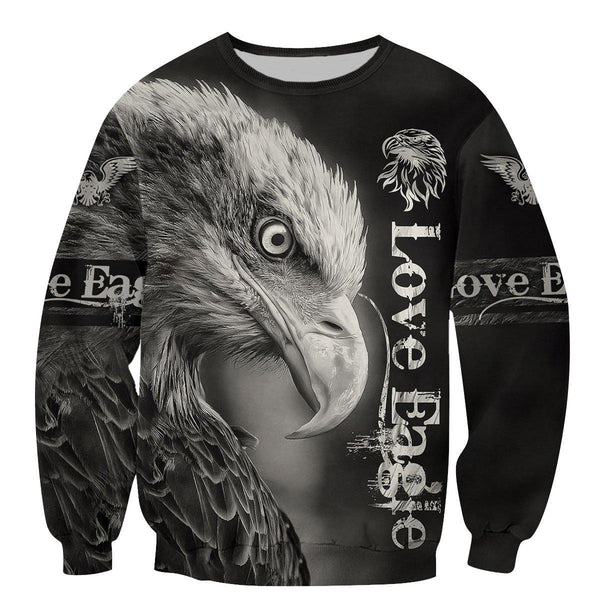 Mullbo Love Eagle All 3D All Over Printed Shirts For Men