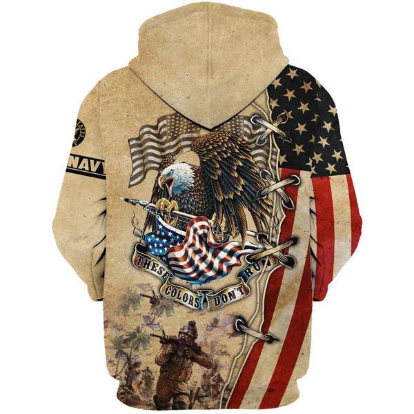 Mullbo These Colours Don't Run Navy Veteran - VVT8482