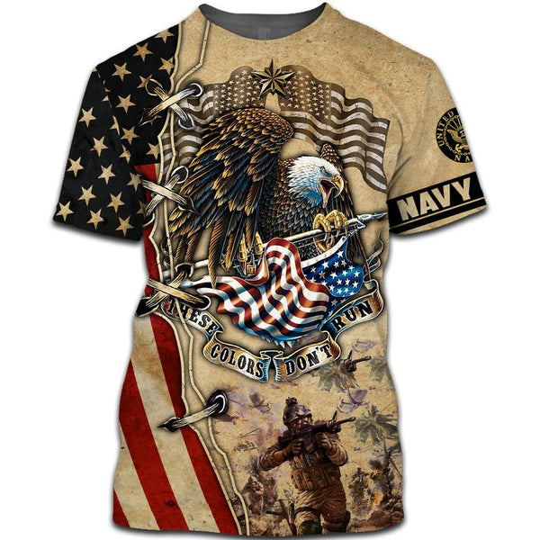 Mullbo These Colours Don't Run Navy Veteran - VVT8482