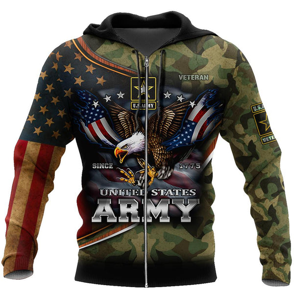 Mullbo UNITED STATES US ARMY 3D All Over Printed Shirts For Men