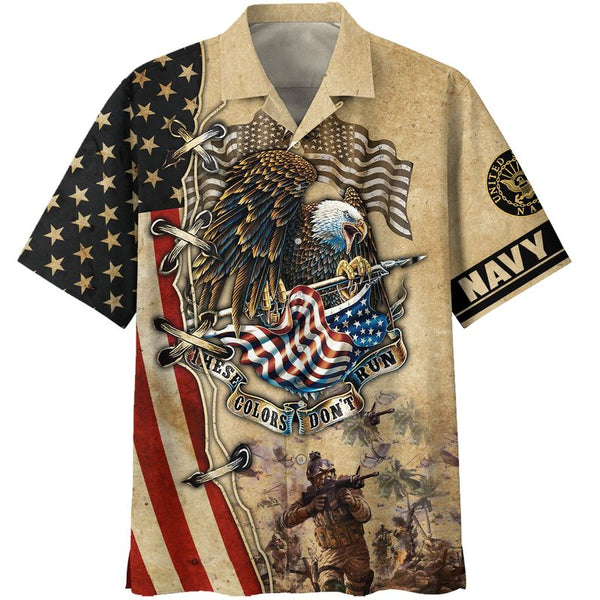 Mullbo These Colours Don't Run Navy Veteran - VVT8482