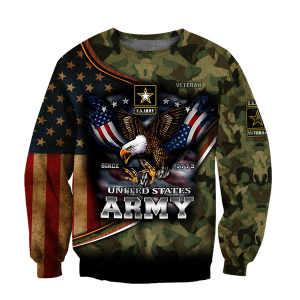 Mullbo UNITED STATES US ARMY 3D All Over Printed Shirts For Men