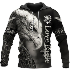 Mullbo Love Eagle All 3D All Over Printed Shirts For Men